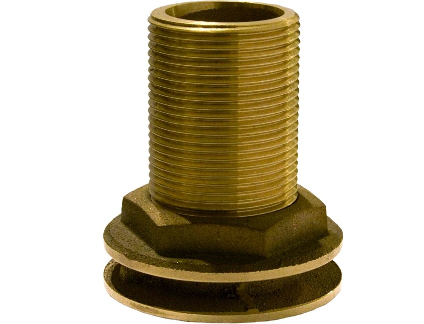 Maestrini Bronze Through Hull Fitting Inclined 11/4" BSP 2057G 1